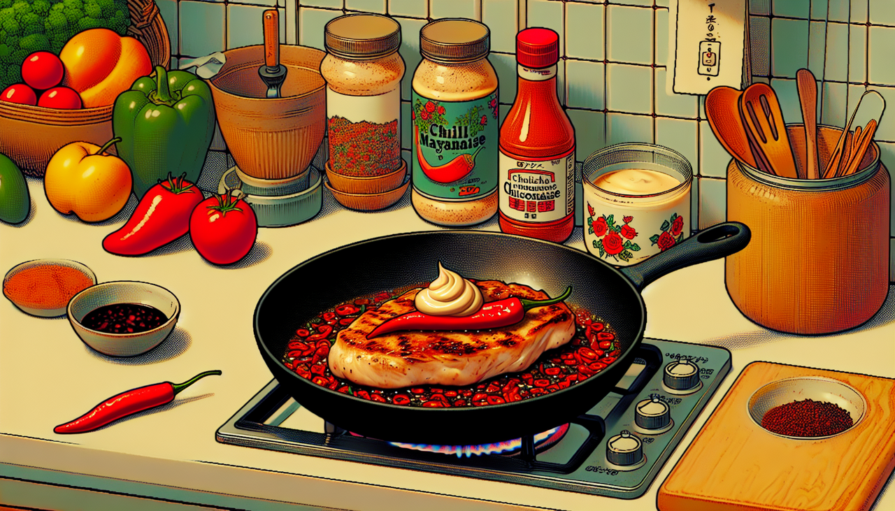 【痩身】簡単ローカロ！チリマヨチキンステーキの秘訣公開