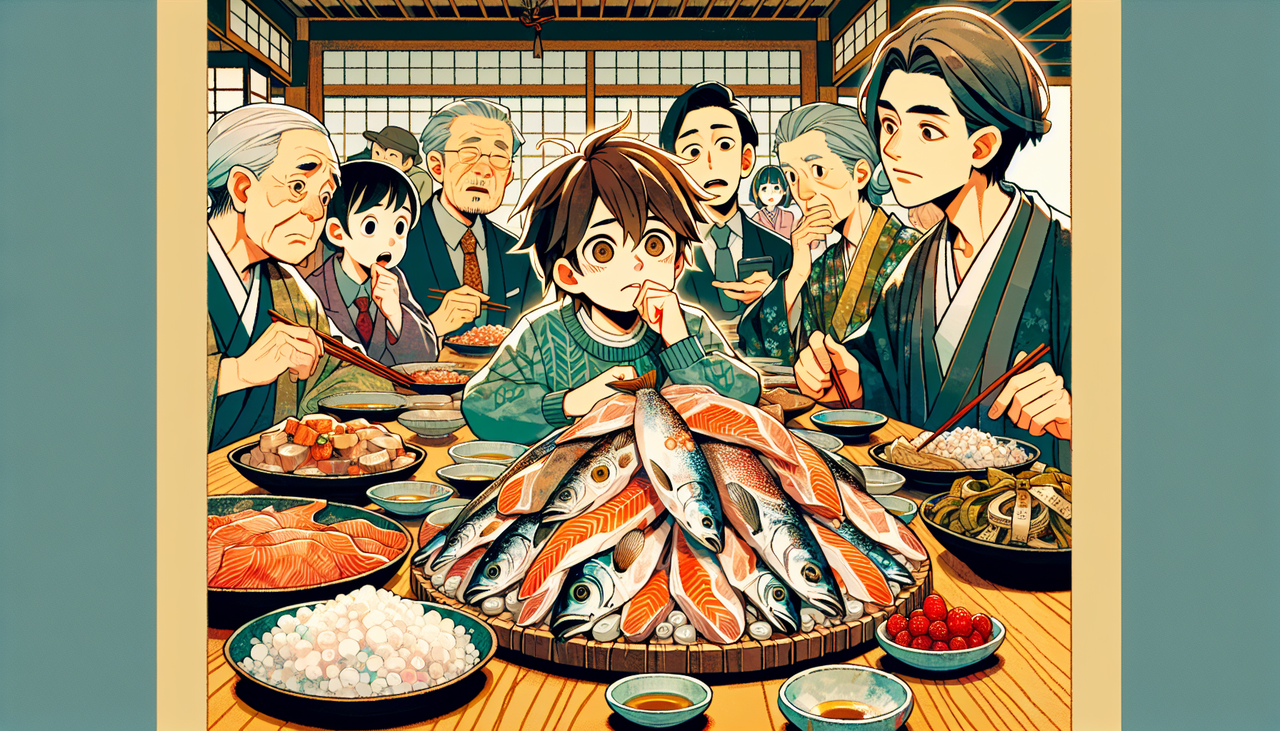 サンマの内臓と鮭の皮を食べられないと子ども扱いされるの