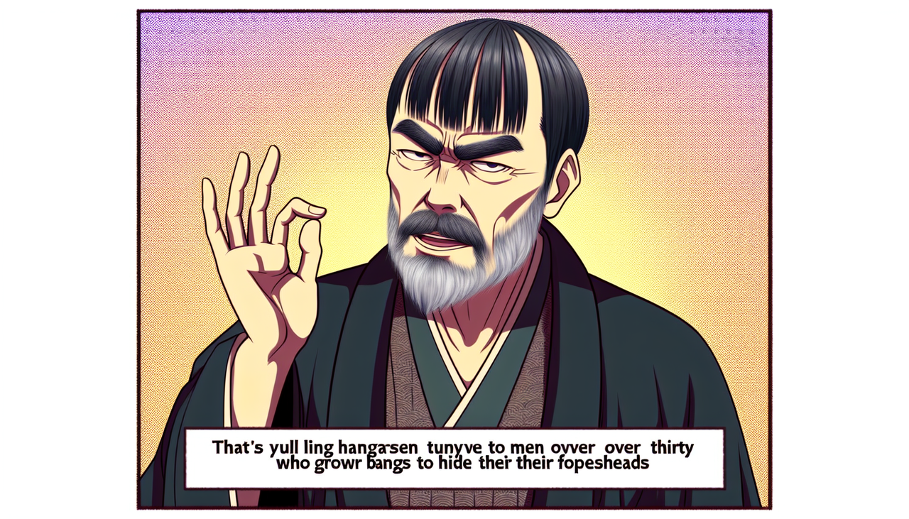 謎のおじさん「30過ぎて前髪伸ばしておでこ隠してる奴は気持ち悪い！」←これｗｗｗｗｗ