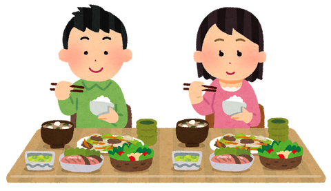 syokuji_couple_smile