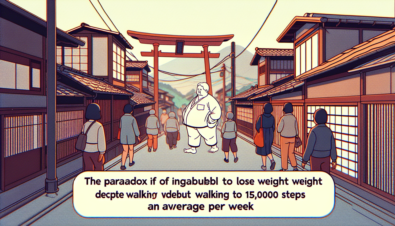 週平均1万5000歩も歩いてるのに痩せれないって才能だろ？