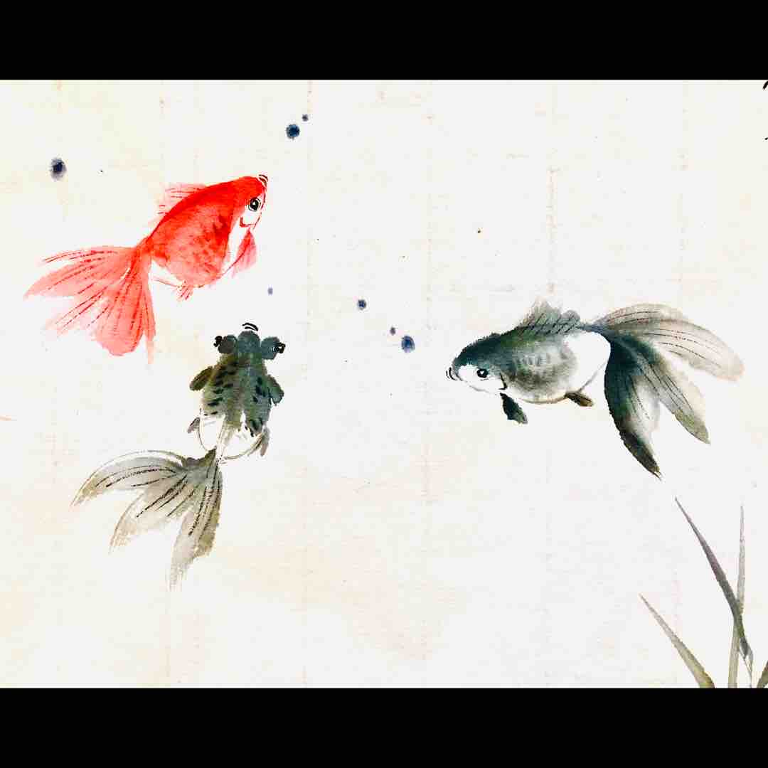 今月の上級クラスお手本 : 橙月水墨画教室 Sumi-e class in Tokyo