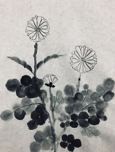 楽しい水墨画3冊セット香取笒水著  Ⅰ-基礎　Ⅱ-四君子　Ⅲ-いろいろな花を描く 楽しい水墨画3冊セット香取笒水著 Ⅰ-基礎Ⅱ-四君子Ⅲ-いろいろ