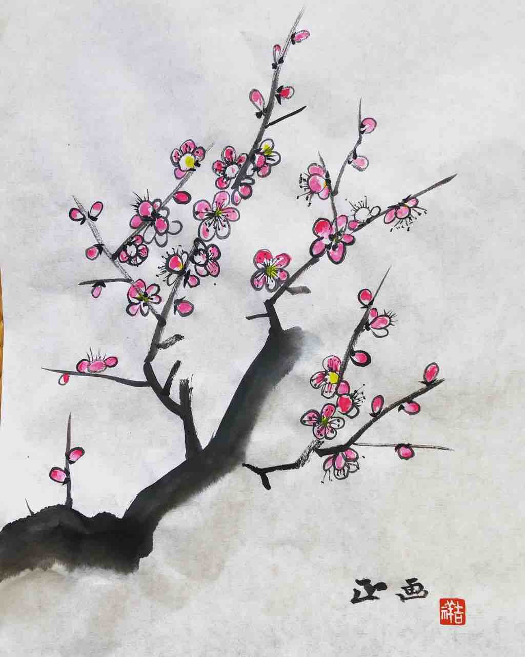 水墨絵画【梅ノ樹】 mqdefault.jpg