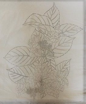 紫陽花下絵