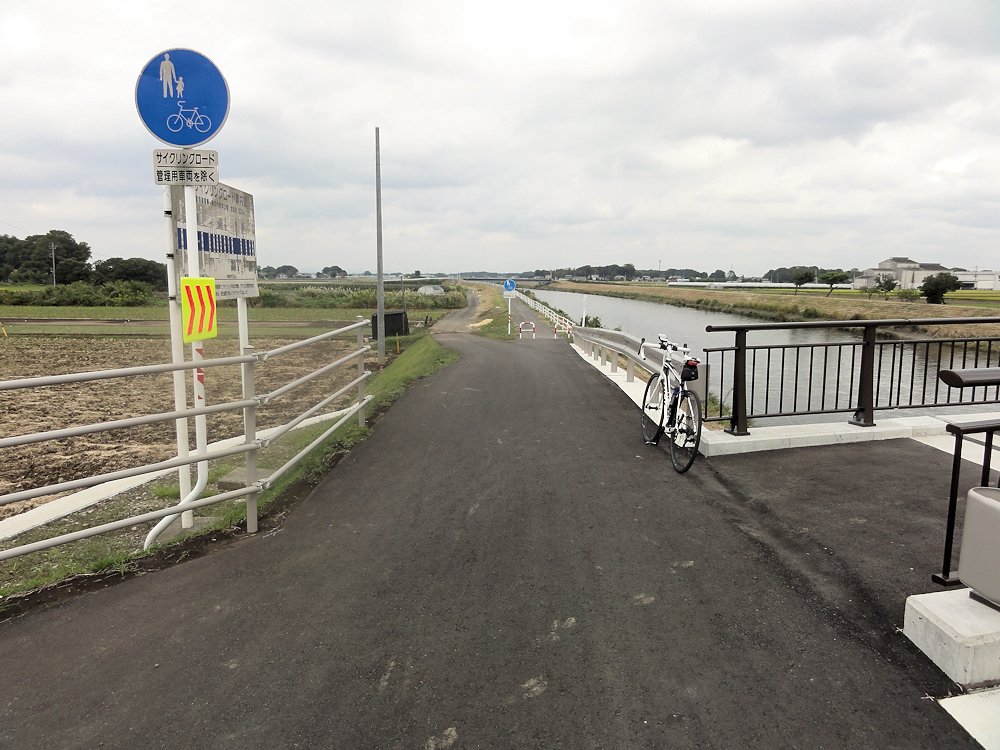 田川サイクリングロード 前半 栃木県下野市 坪山橋 北関東自動車道 自転車deフィットネス 愛犬はな日記