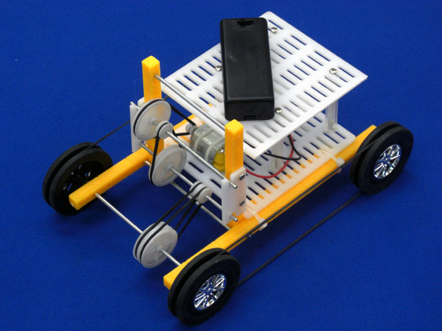 デジットblog プーリーとベルトで走るミニ4輪駆動車キット 新発売 デジットblog プーリーとベルトで走るミニ4輪駆動車キット 新発売