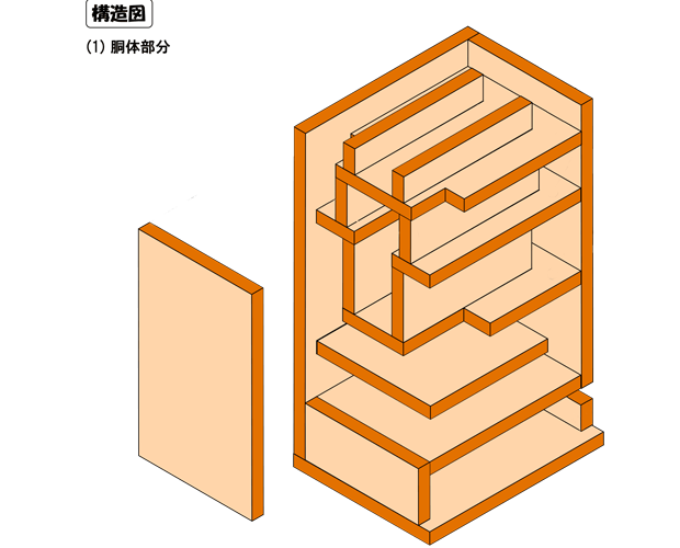 炭山アキラ設計<コサギ>鳥型バックロードホーンスピーカーペア 往年の長岡鉄男氏考案のスピーカーを彷彿とさせる鳥形スピーカー