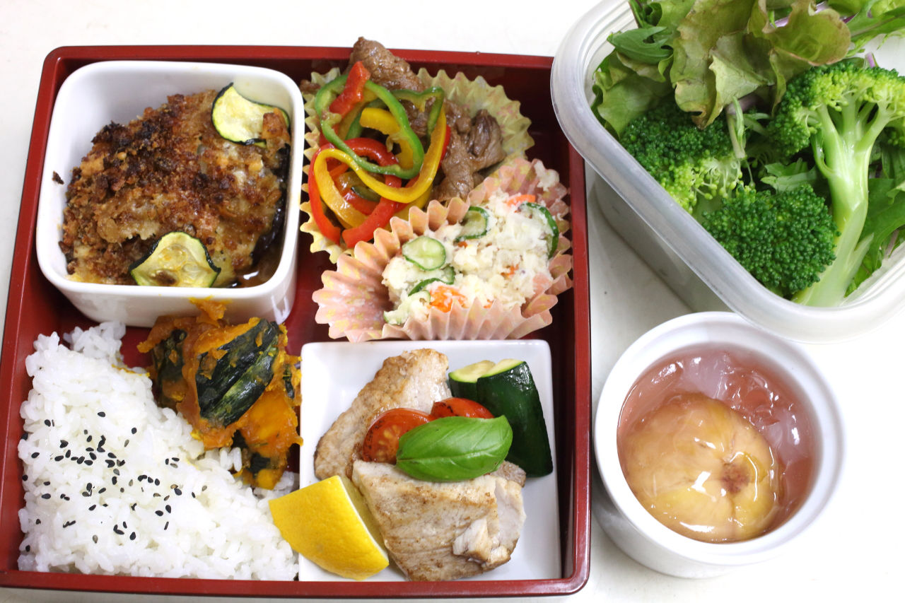 茄子のグラタン 葉山牛切り落としのソテー ポテトサラダ 千葉産カジキマグロのバター焼き 三浦かぼちゃのメープルシロップ煮 三浦産ブロッコリーのサラダ イチジクのゼリー 今日の弁当問題 茄子のグラタン 葉山牛切り落としのソテー ポテトサラダ 千葉産カジキマグロのバター焼き 三浦かぼちゃのメープルシロップ煮 三浦産ブロッコリーのサラダ イチジクのゼリー 今日の弁当問題