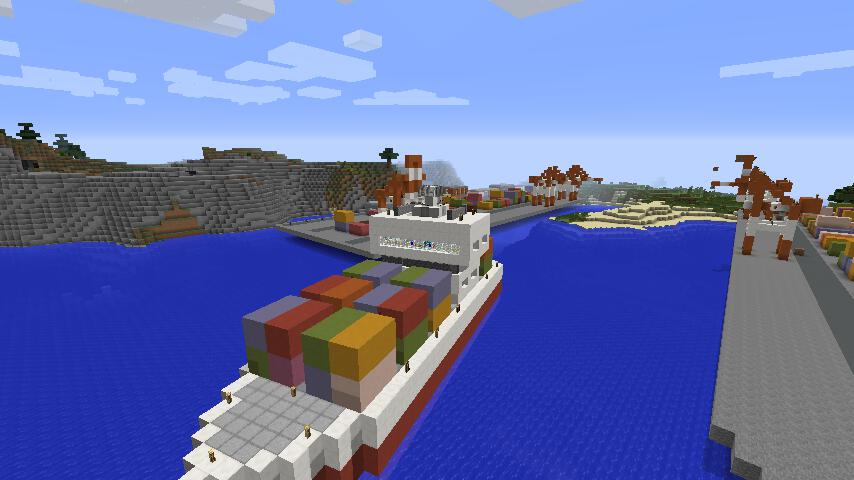 港湾都市の建設 港づくり 1 Minecraft ぼちぼちブログ的備忘録