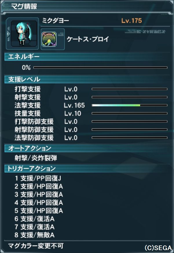 使っているマグ13匹の紹介 Pso2 日々精進