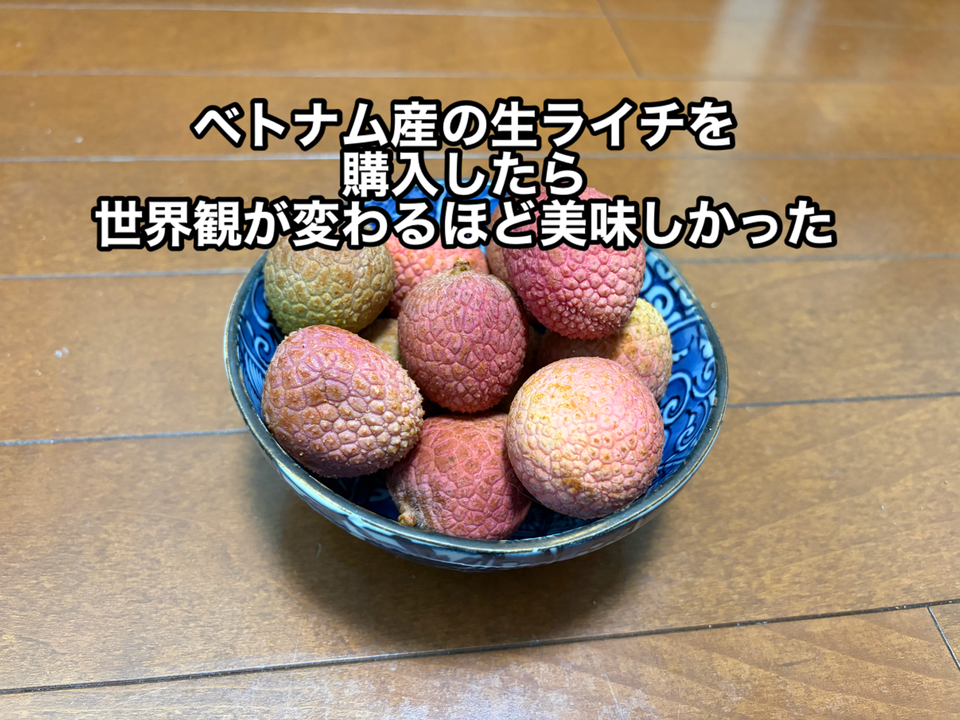 今が旬の ベトナム産の生ライチを買って食べたら 衝撃を受けるほどの