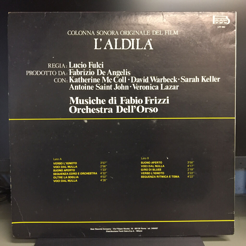 新着レコード情報 ORIGINAL SOUNDTRACK / L' ALDILA (LP