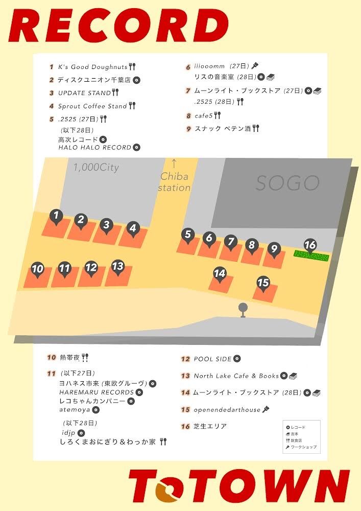 出張販売＞4/27(土)-28(日) 12:00-18:00『RECORD To TOWN vol.1