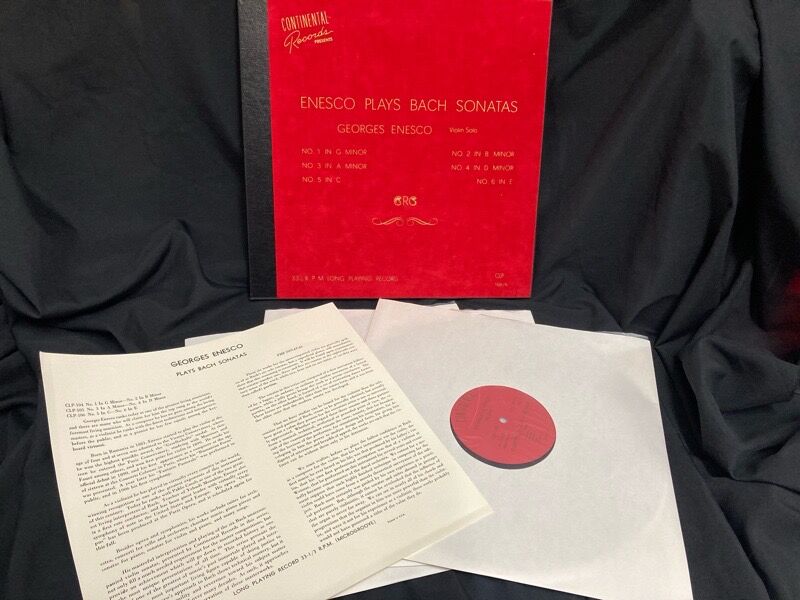 GEORGES ENESCO / J.S. BACH レコード GEORGES ENESCO / J.S. BACH