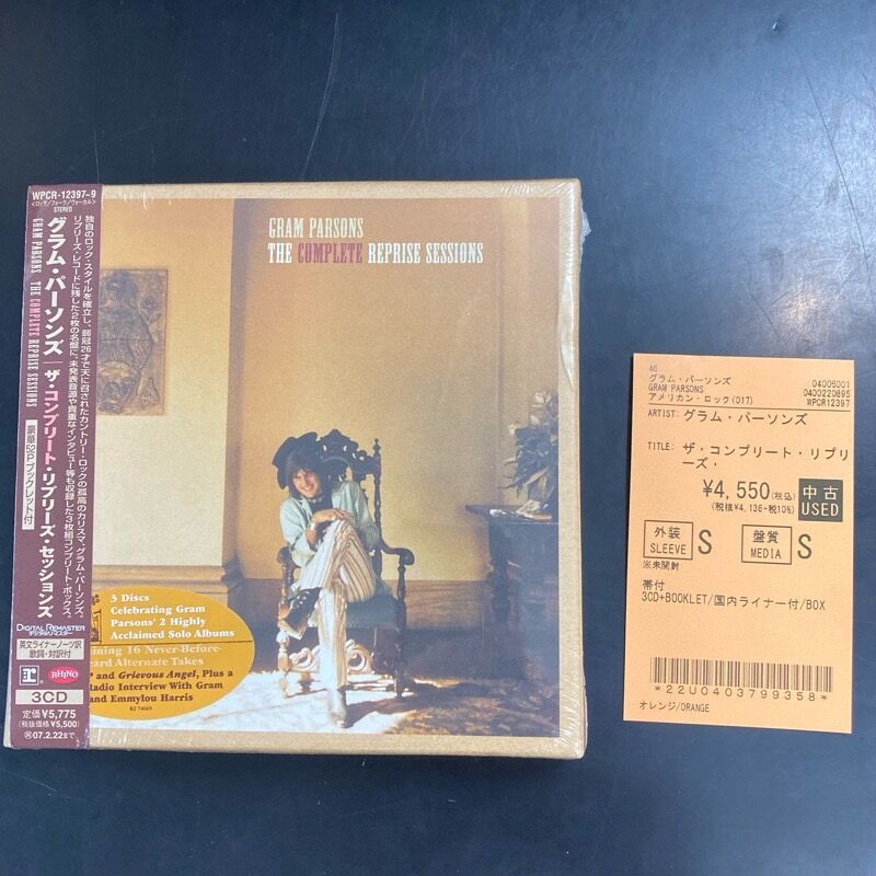 グラム・パーソンズ /ザ・コンプリート・リプリーズ・セッションズ 3CD 