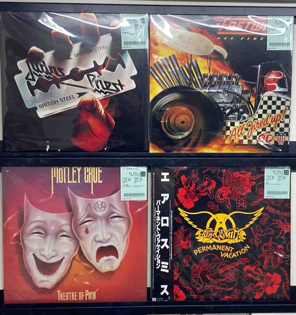 ハードロック&ヘヴィメタル中古レコードまとめて入荷しました!!'80s