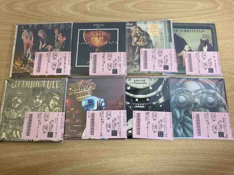 ジェスロ・タル/紙ジャケット8タイトル中古入荷致しました