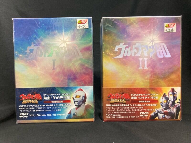 ウルトラマン80 DVD30周年メモリアルBOX Ⅰ&Ⅱが中古で入荷しま ウルトラマン80 DVD30周年メモリアルBOX Ⅰ&Ⅱが中古で入荷しま