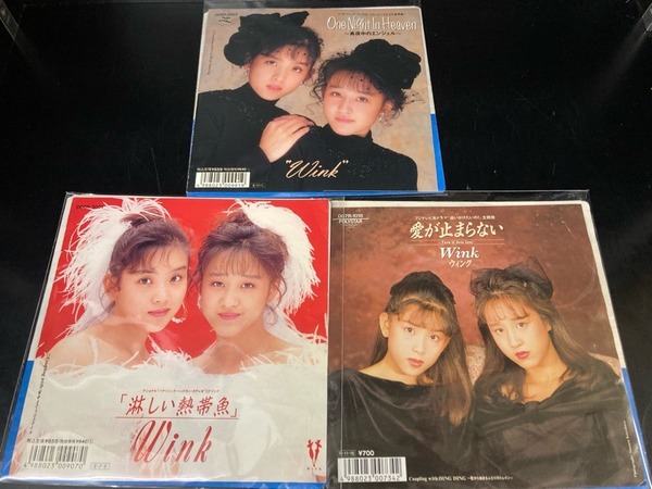 人気盤!wink 淋しい熱帯魚 7インチ!アナログ! Wink (ウィンク)7インチレコードまとめて入荷しました