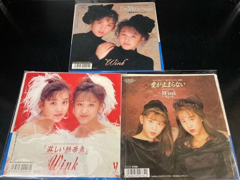 Wink (ウィンク)7インチレコードまとめて入荷しました