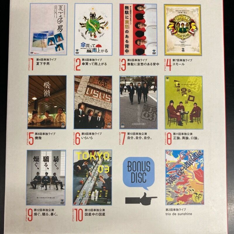 東京03 DVD-BOX中古で入荷しました！！ : ディスクユニオン高田馬場店