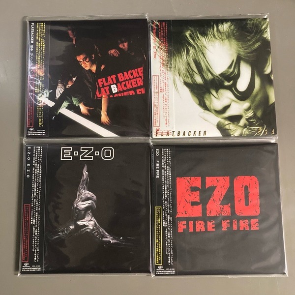 フラットバッカー FLATBACKER & EZOの紙ジャケットCD4タイトル中古で