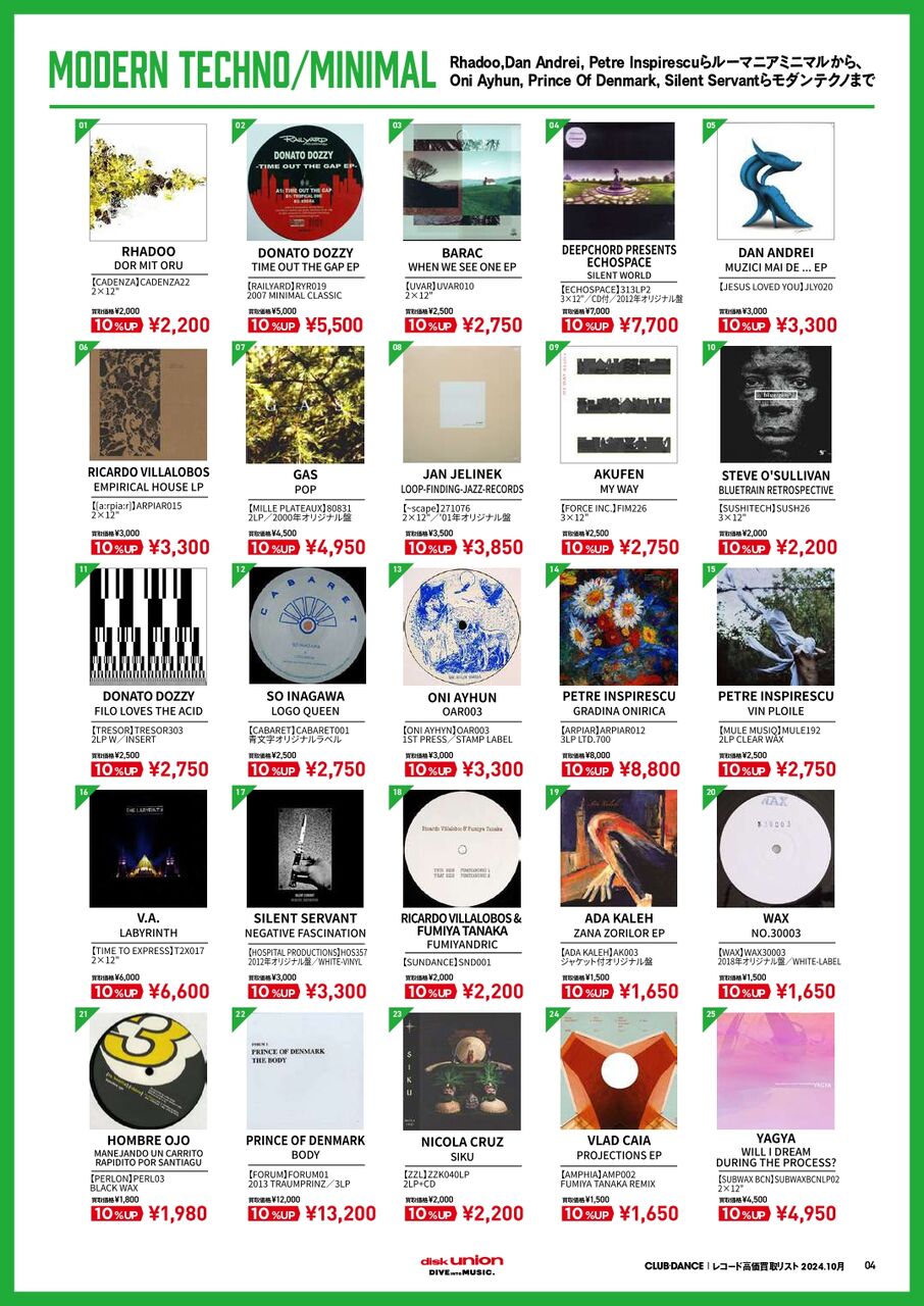 CLUB/DANCE】クラブミュージック/ダンスミュージック・レコード高価