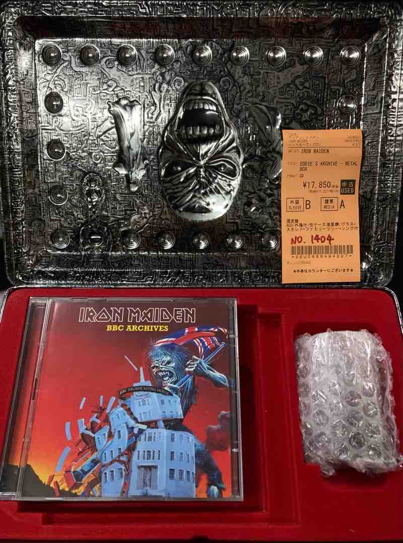 アイアン・メイデンのCD-BOXやオフィシャル・ビジュアル・ヒストリー