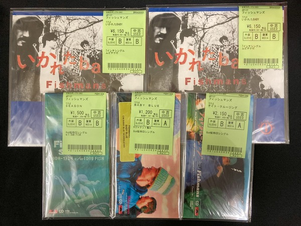 フィッシュマンズ/7インチ・8cm短冊CD入荷しました