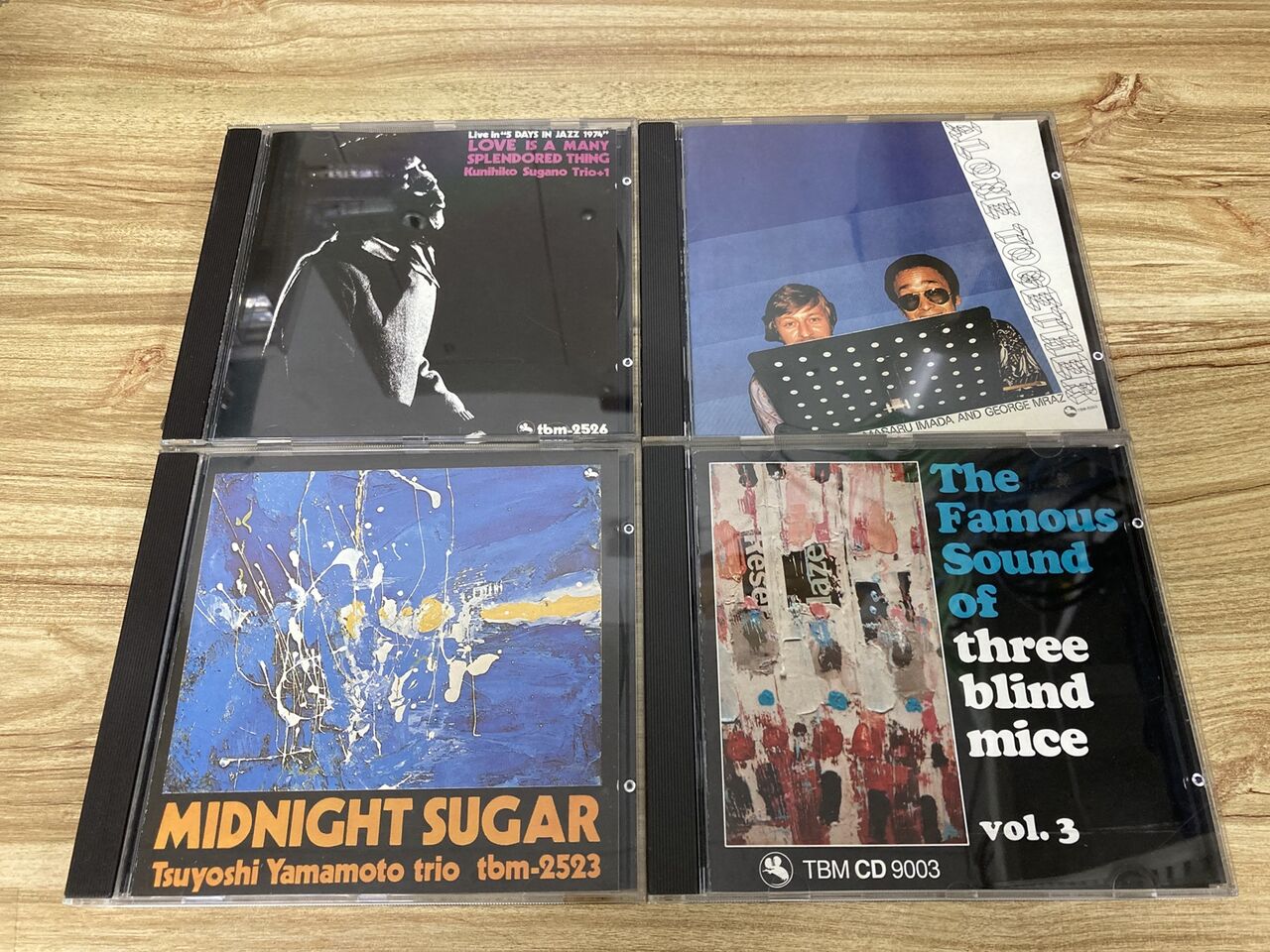 山本剛/ミッドナイト・シュガー等TBMの稀少な西独盤CD4タイトル入荷