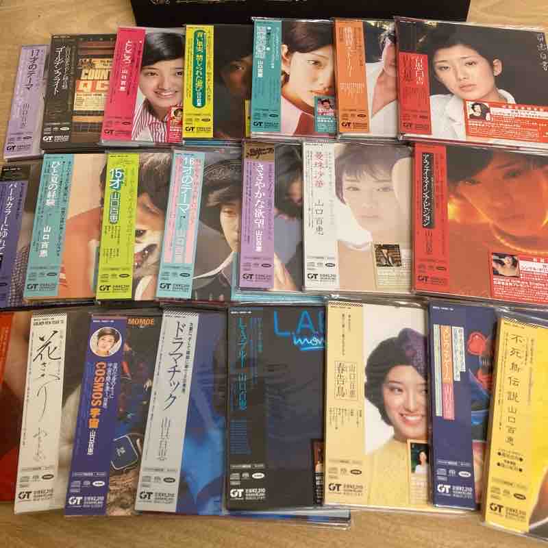 山口百恵/紙ジャケット22タイトル+特典ファイル(8cmCD付き)中古入荷