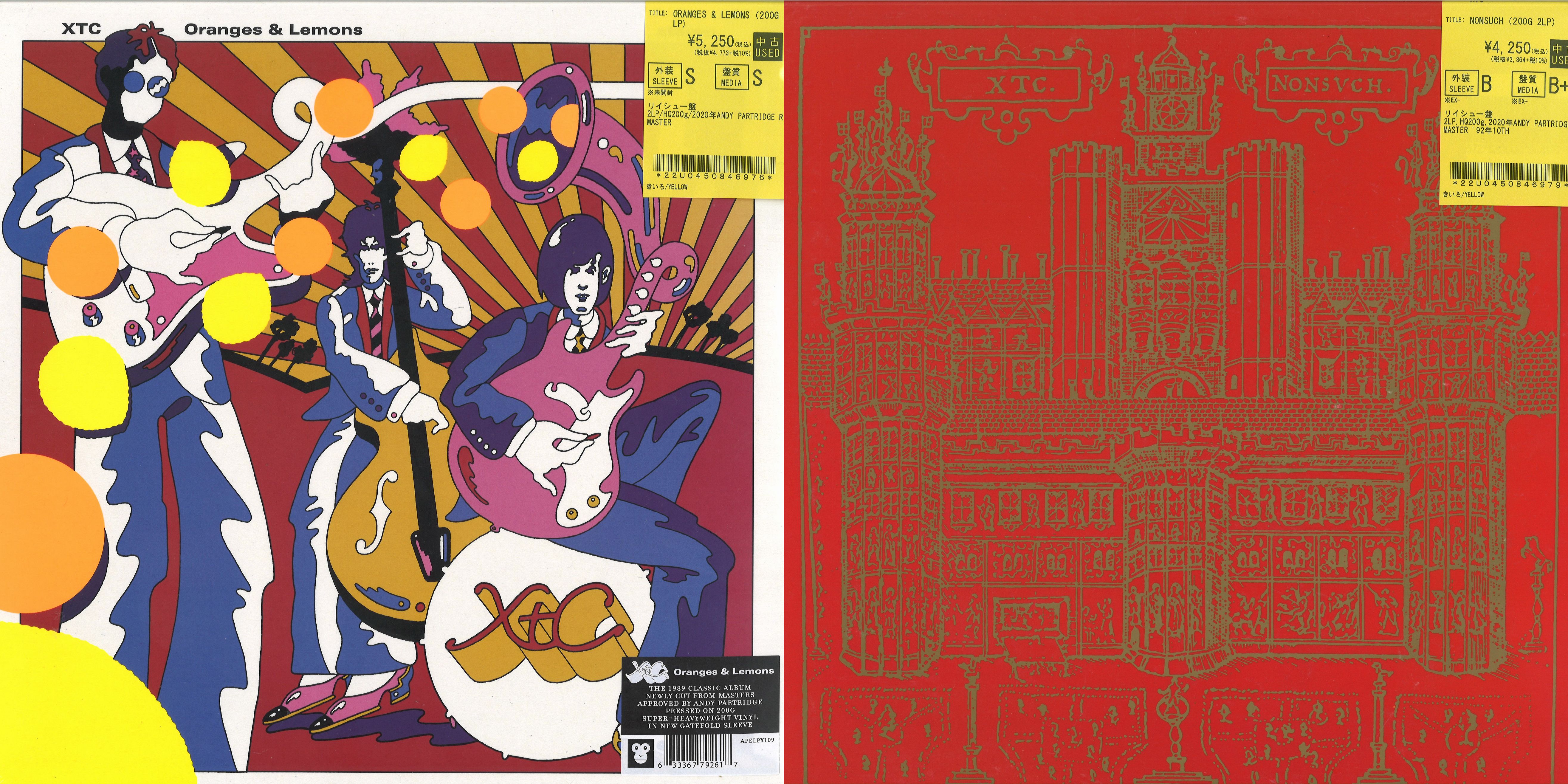 生産限定盤 XTC 紙ジャケット10枚セット XTC中古レコードAPE HOUSEから再発された各タイトルが入荷