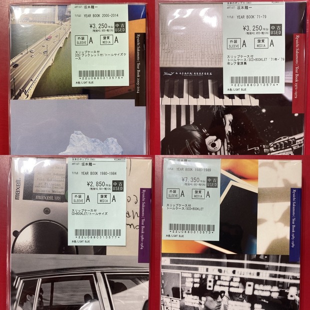 坂本龍一　大量まとめ売り J-POP】坂本龍一アーカイヴ”Year Bookシリーズ” 中古品入荷