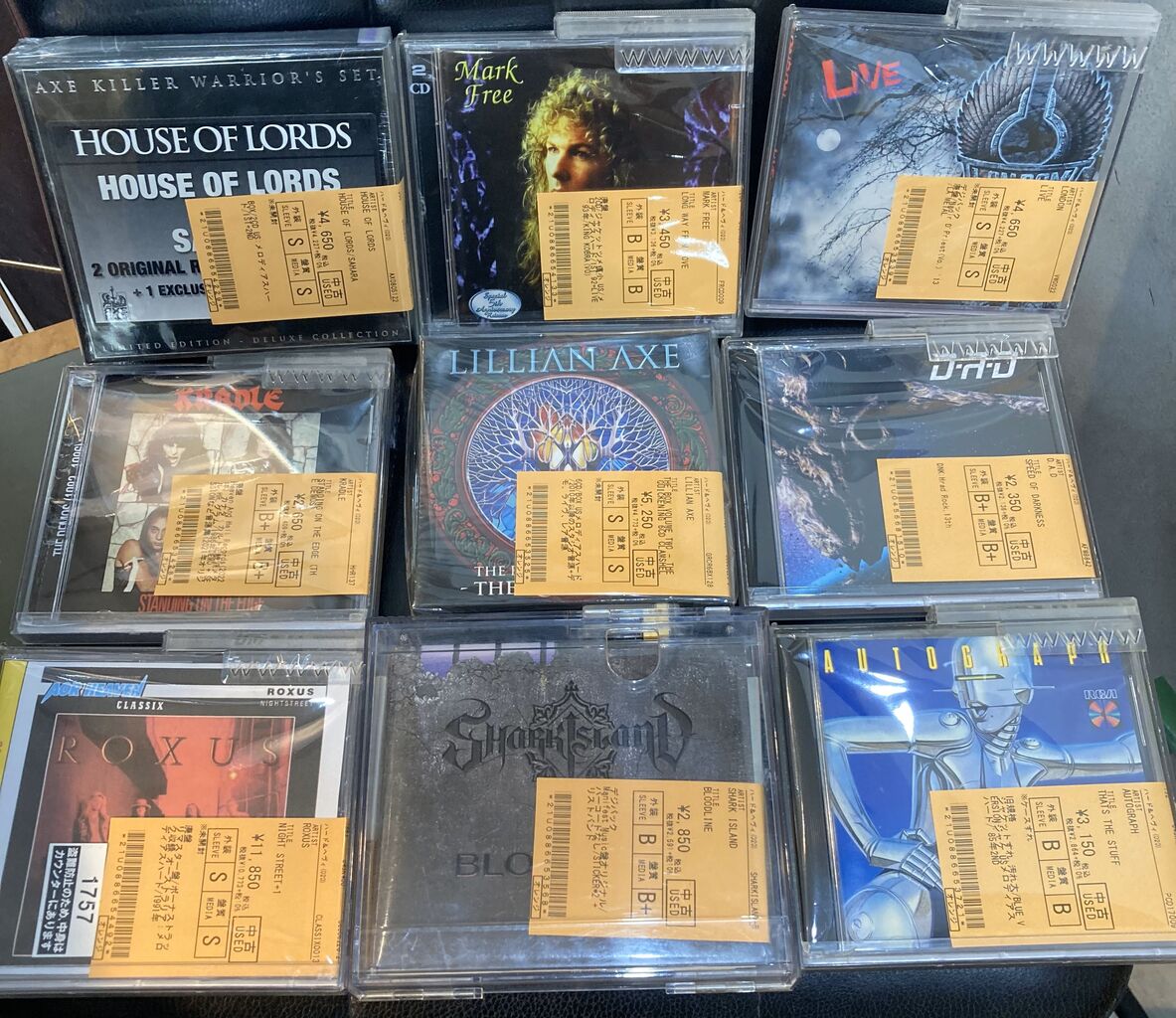 HARD ROCK,メロディアスハード中心で輸入中古CD一挙出品です