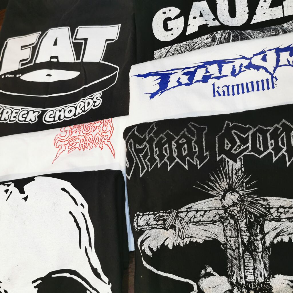 人気カラーの 古着】M,Lサイズ!! OF PUNK/HARDCORE(HI-STANDARD､GAUZE､PIZZA ミュージシャン