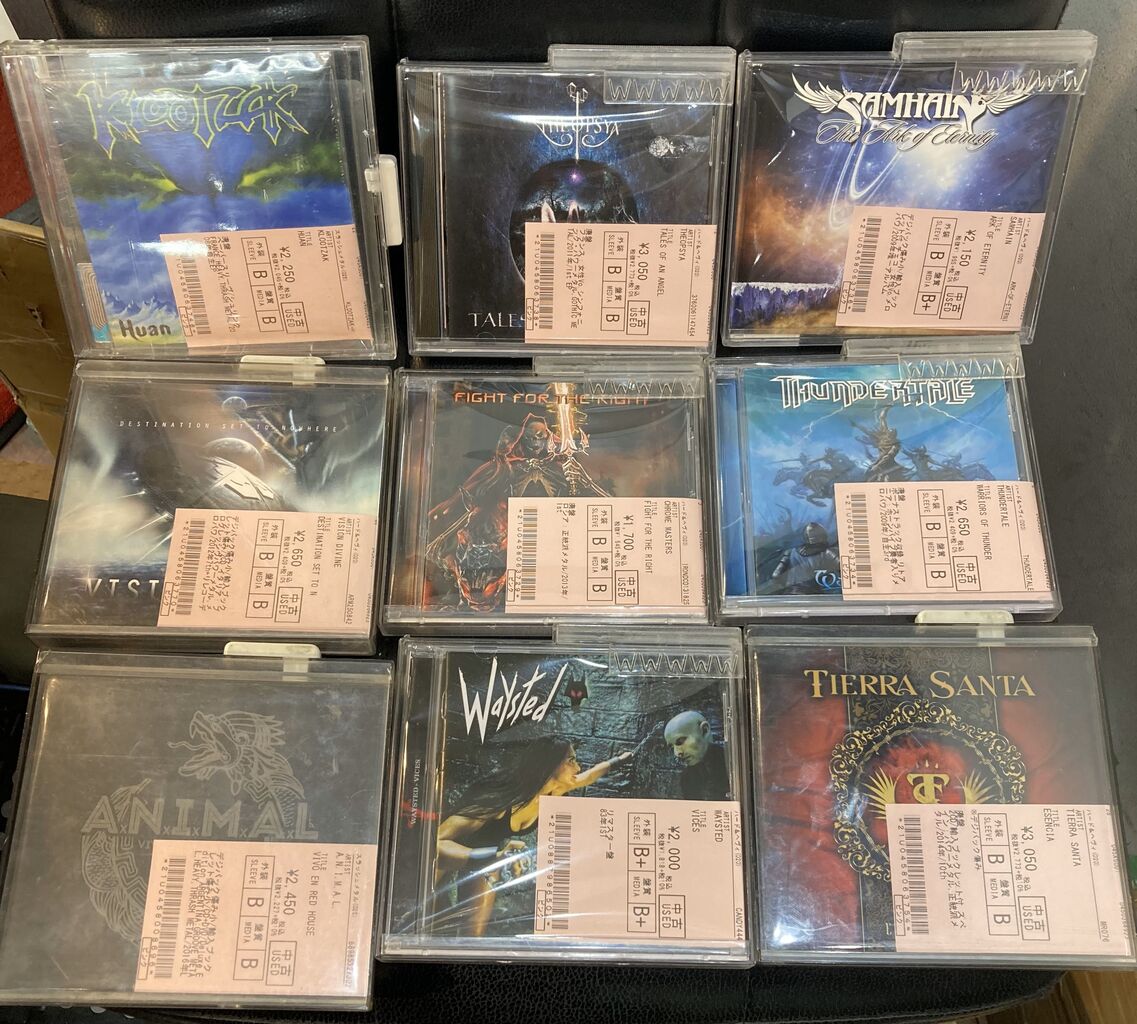 中古　CD　２５枚まとめて　heavyl HEAVYL 9/9(火) ヘヴィ・メタル新着中古CD約700枚入荷いたしました