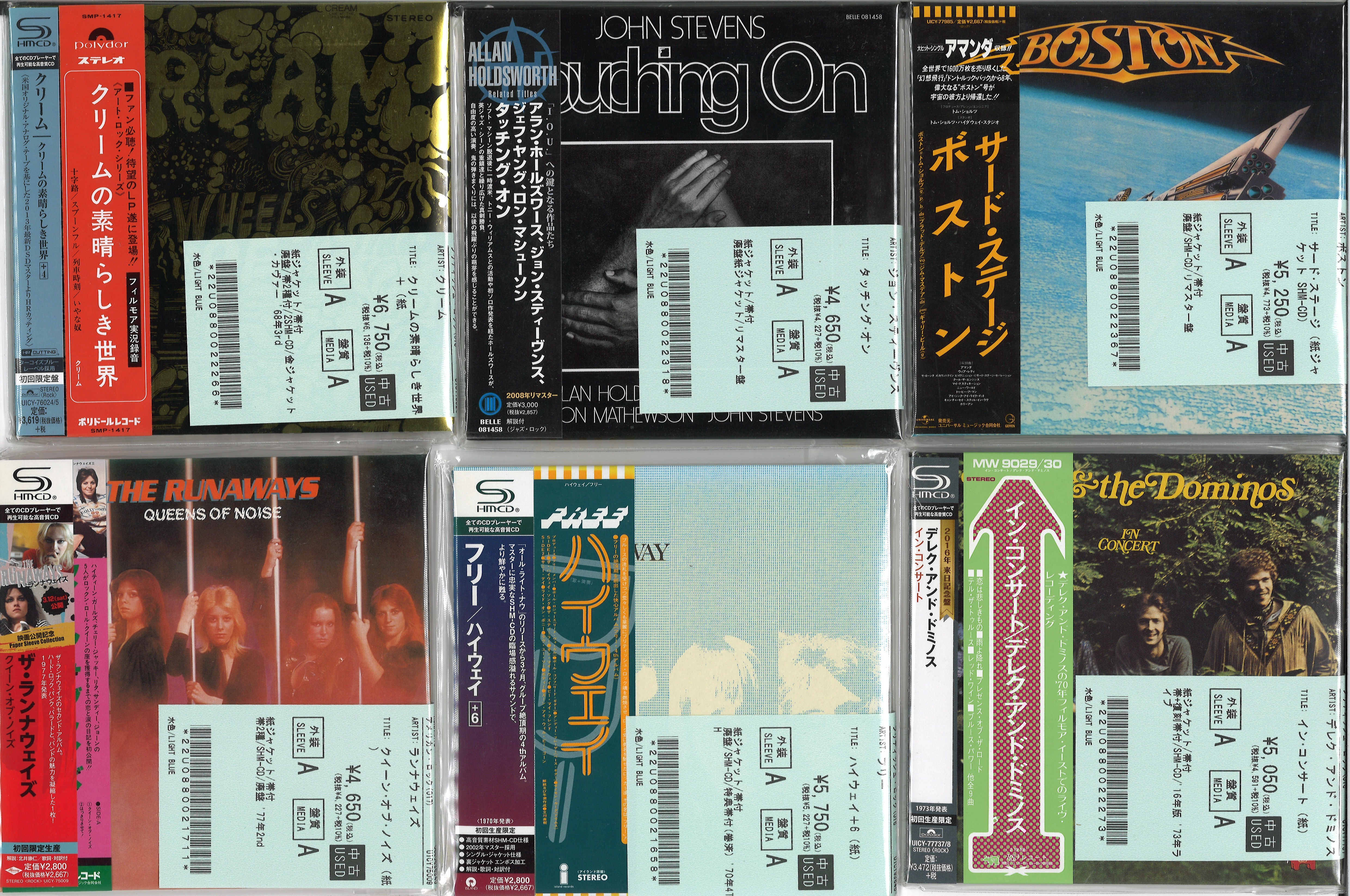 ZZ TOP、CREAM、ERIC CLAPTONなど廃盤SHM‐CD紙ジャケット100枚 ZZ TOP、CREAM、ERIC CLAPTONなど廃盤SHM‐CD紙ジャケット100枚