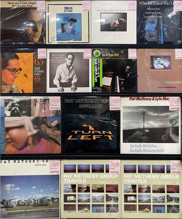 1/10(金)【JAZZ中古レコード】BILL EVANS、PAT METHENYピンポイント