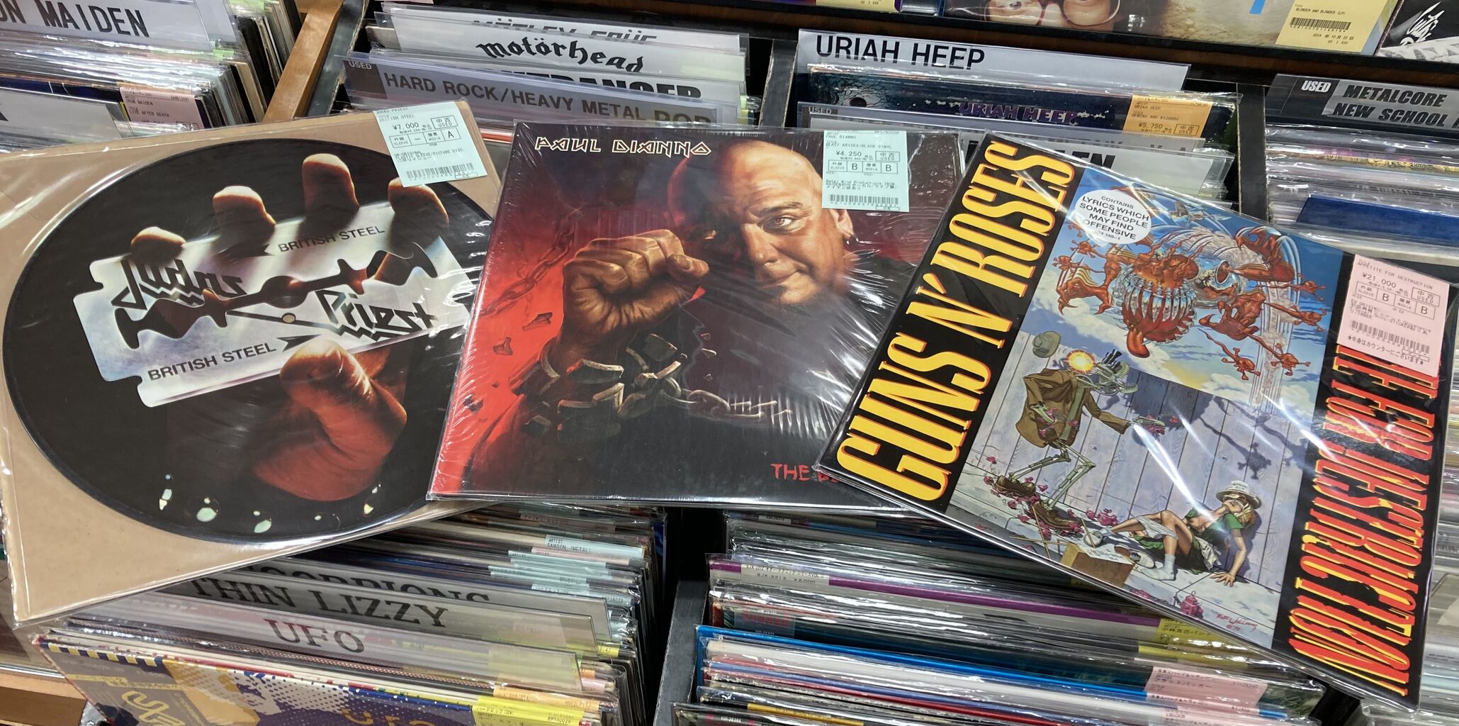 HEAVY METAL,HARD ROCK中古レコード・コーナー・リスト HEAVY METAL