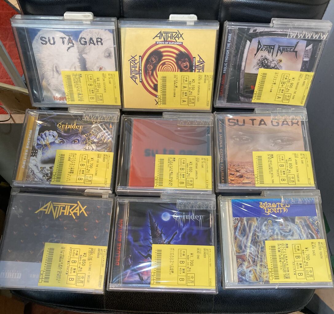 HEAVY METAL新着コーナーのTHRASH METAL中古CDをコーナーにちらします