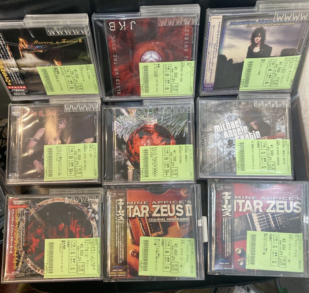 ハード・ロック・ギタリスト/プレイヤーズ系中古CD一挙入荷です