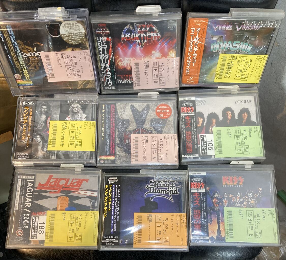 HEAVY METAL,HARD ROCK国内廃盤,旧規格帯付中古CD ストック・リストH-L