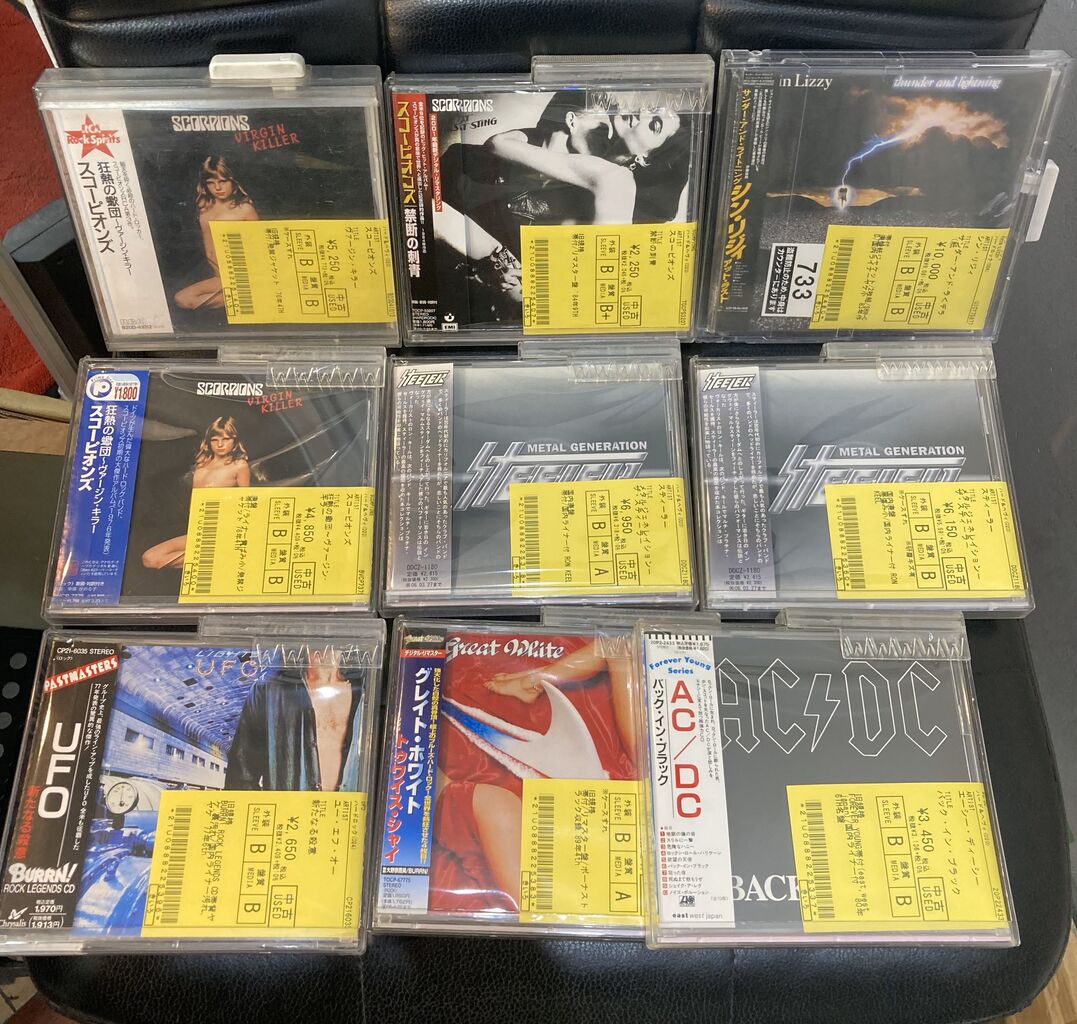 HEAVY METAL中古CD新着コーナーの廃盤/旧規格盤をコーナーにちらします