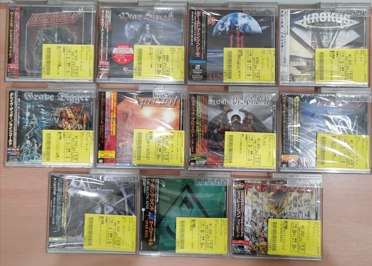 METAL】メロディックなものからスラッシュまで国内廃盤中古CD METAL】メロディックなものからスラッシュまで国内廃盤中古CD