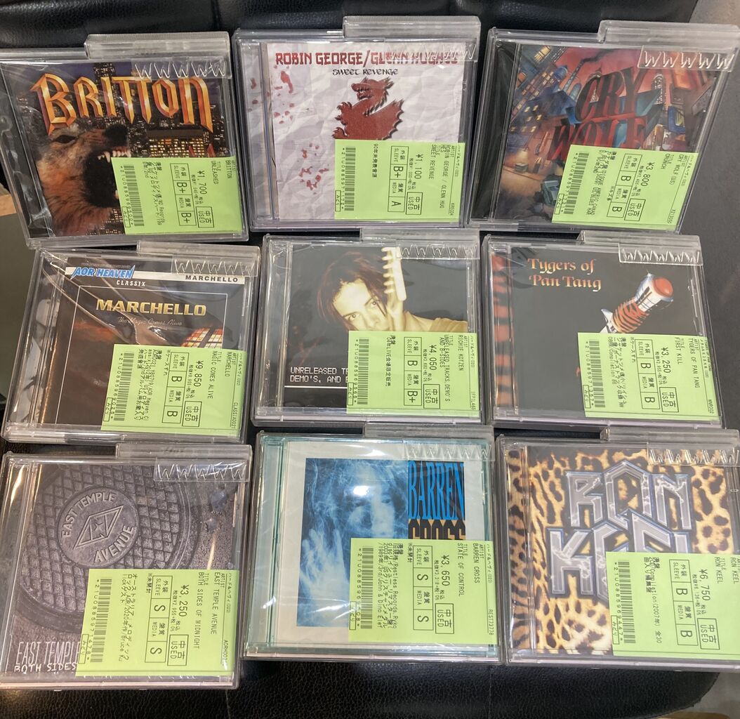 メロディアスハード,メロディックロック中心の輸入中古CD新着品です
