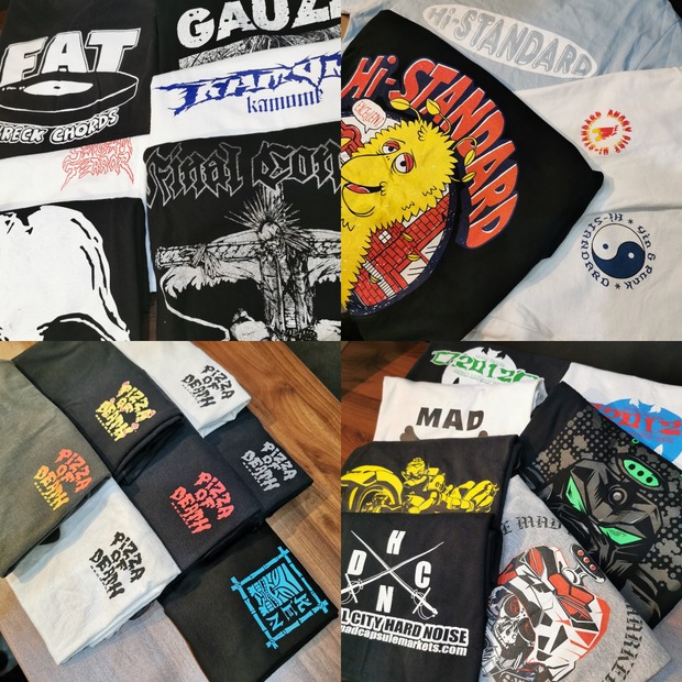 古着】M,Lサイズ!! PUNK/HARDCORE(HI-STANDARD､GAUZE､PIZZA OF