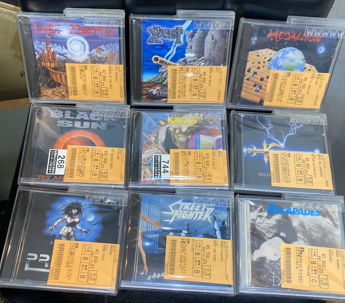 HEAVY METAL中古CD新着コーナー カルトメタル,メロディアスハード系