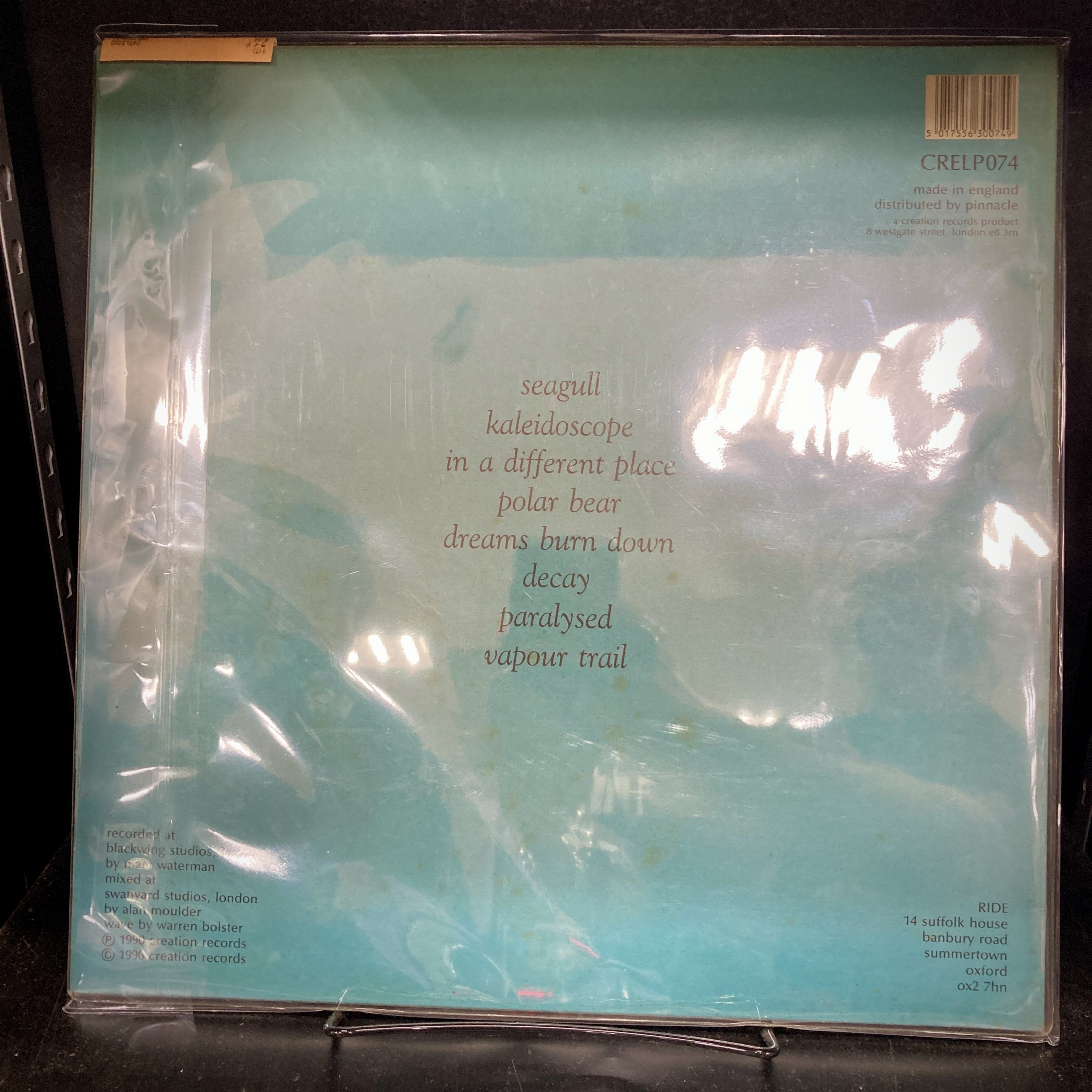 ROCK】シューゲイザーロックの金字塔 RIDEの名盤NOWHEREのLP UK