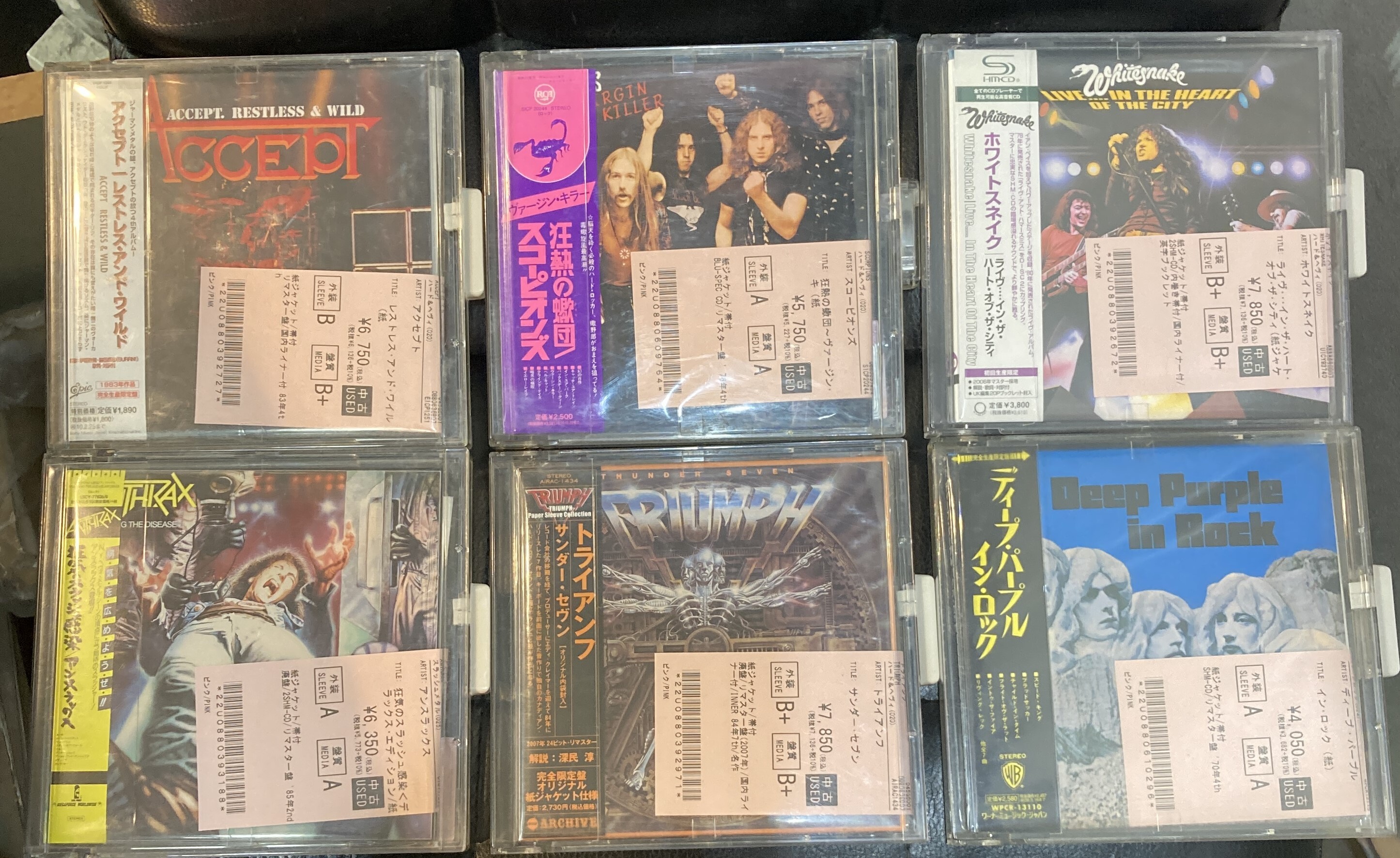 中古　メタリカ　紙ジャケ　10枚セット　品番　UICR-1052～1059 中古 メタリカ 紙ジャケ 10枚セット 品番 UICR-1052～1059